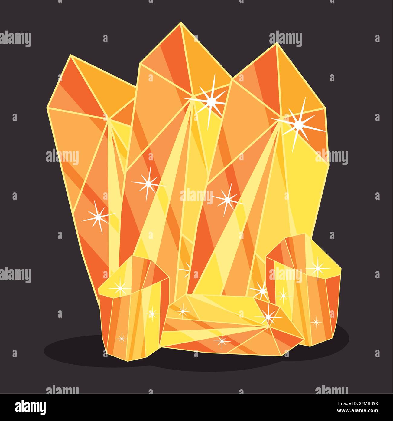 yellow crystals design on background Stock Vector Image & Art Alamy