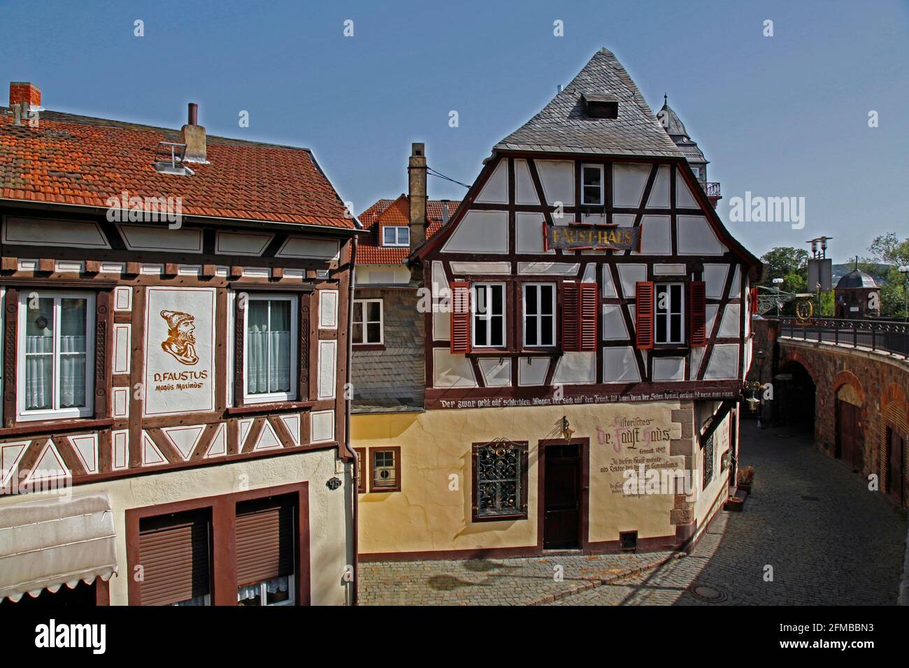 Dr. Faust House, Bad Kreuznach, Rhineland-Palatinate, Germany Stock Photo