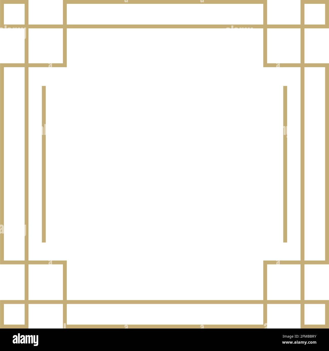 art deco square frame design Stock Vector Image & Art - Alamy
