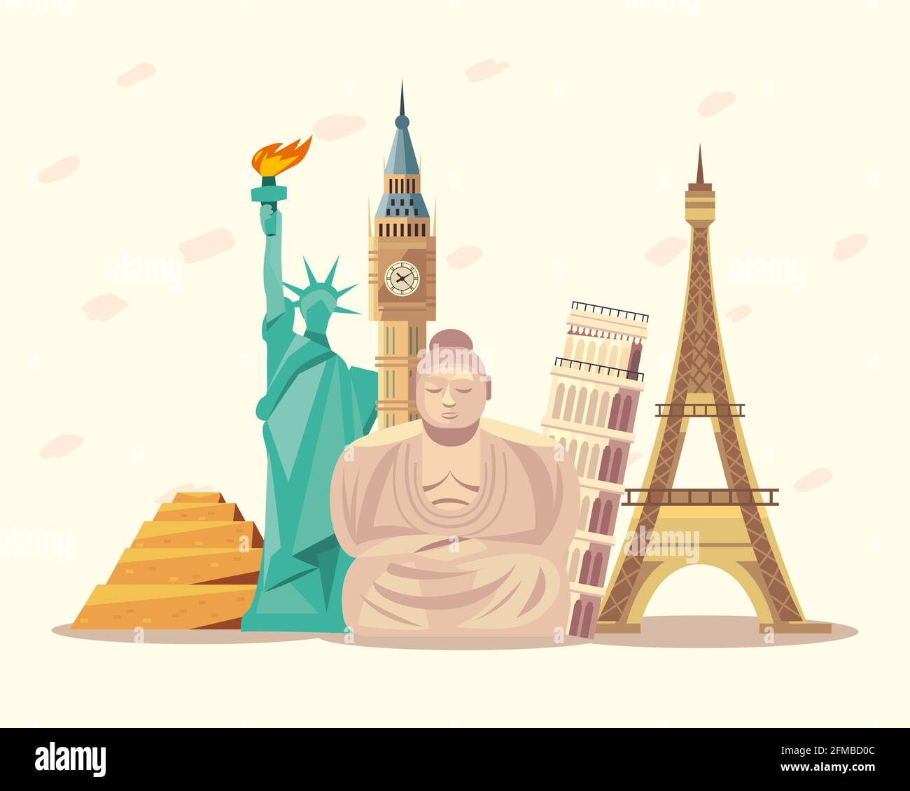 Landmarks and travel icon collection Stock Vector Image & Art - Alamy