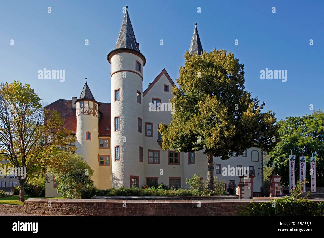 Castle, Spessart Museum, Lohr am Main, Bavaria, Germany Stock Photo