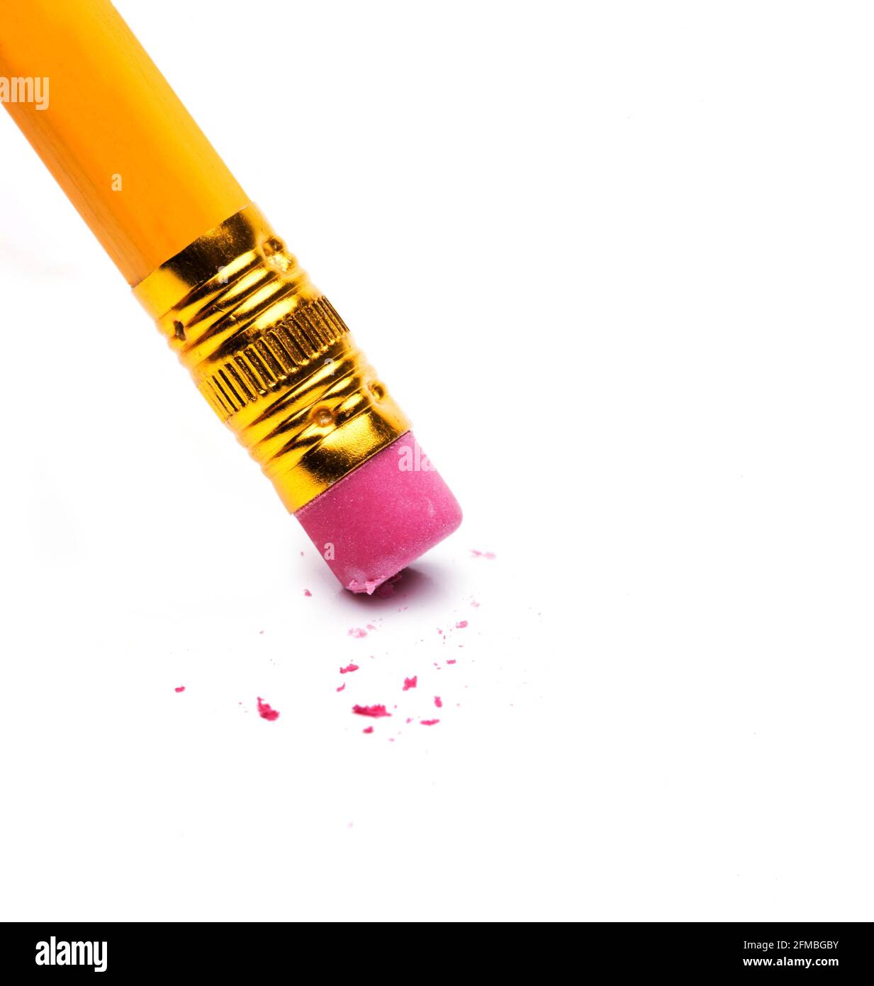 Pen Ink Eraser Isolated on White Background. Erasing concept. Copy space  Stock Photo - Alamy
