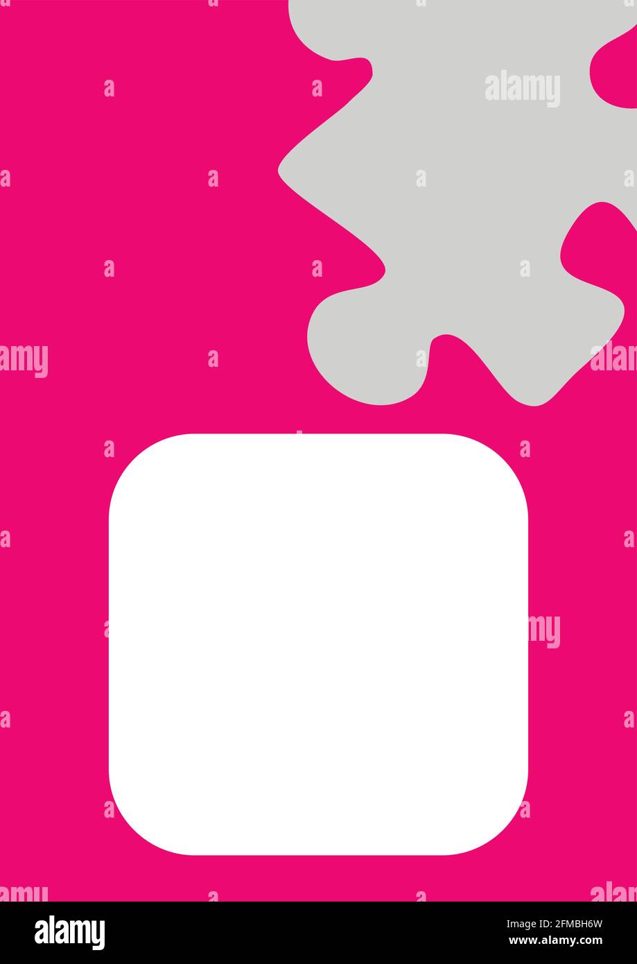 Vertical illustration format A4 - the design of the screen of the phone ...