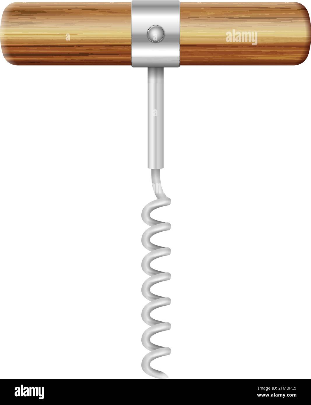 Corkscrew on a white background. Vector illustration Stock Vector Image ...