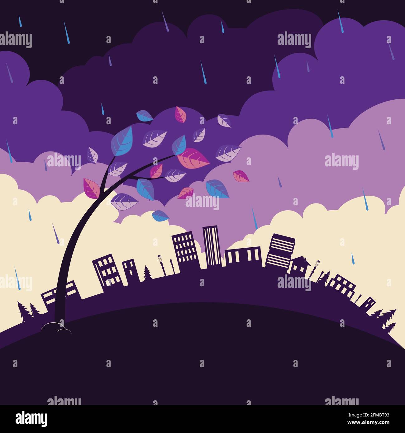 Distant vegetation Stock Vector Images - Alamy