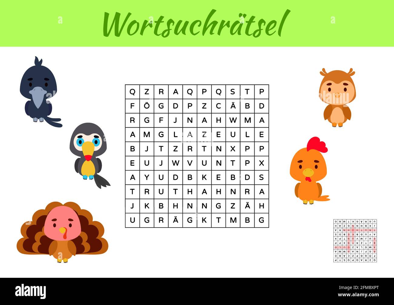 wortsuchratsel word search puzzle kids activity worksheet colorful printable version educational game for study german words includes answers ve stock vector image art alamy