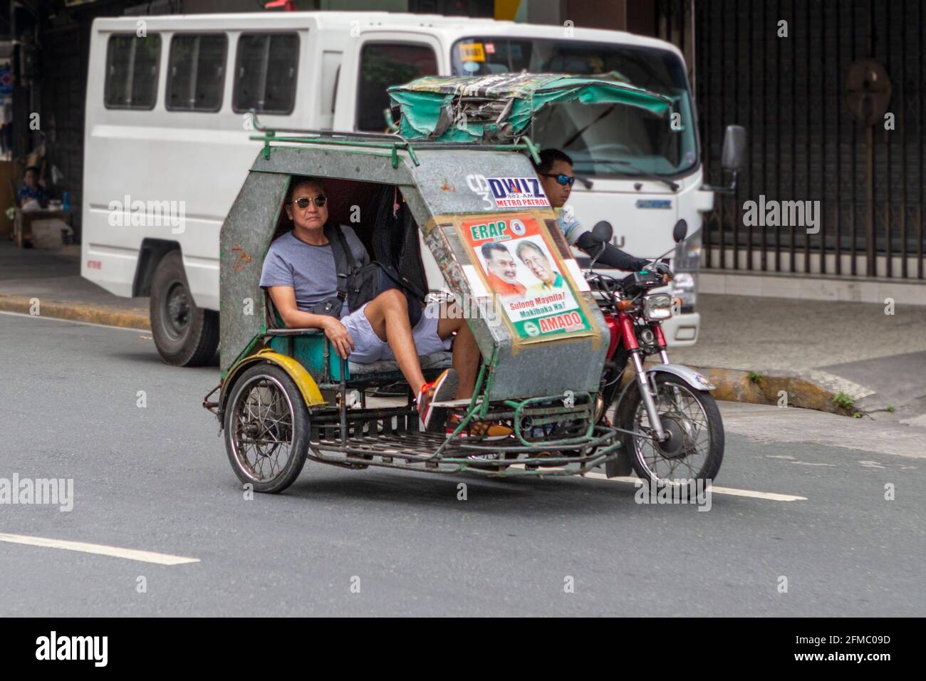 Transport, Poor district of Manila, Philipines Stock Photo