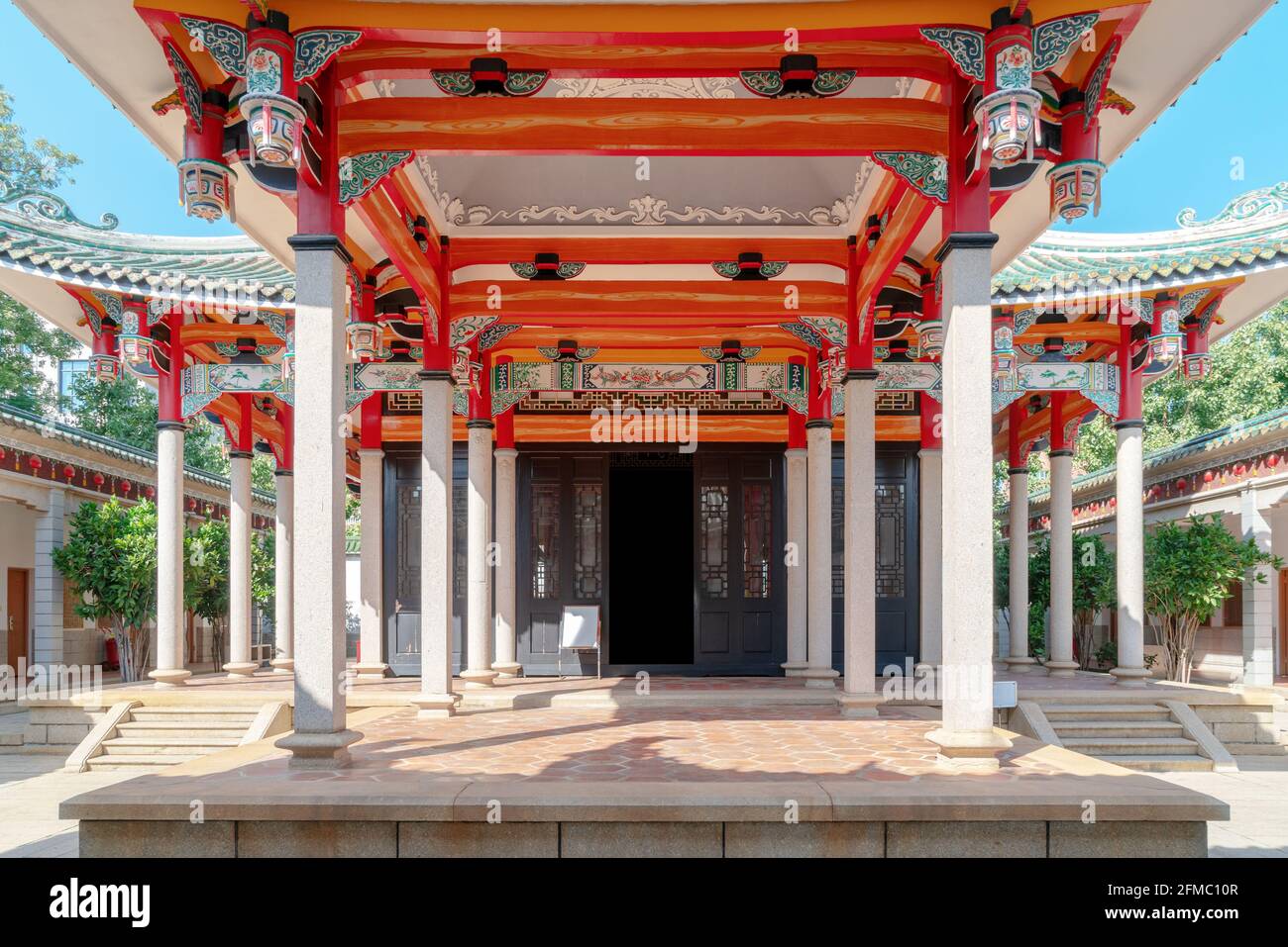 Aoyuan is the cemetery of Mr. Tan Kah Kee, located in Xiamen, Fujian  Province. The picture shows the characteristic buildings in Ao Garden Stock  Photo - Alamy