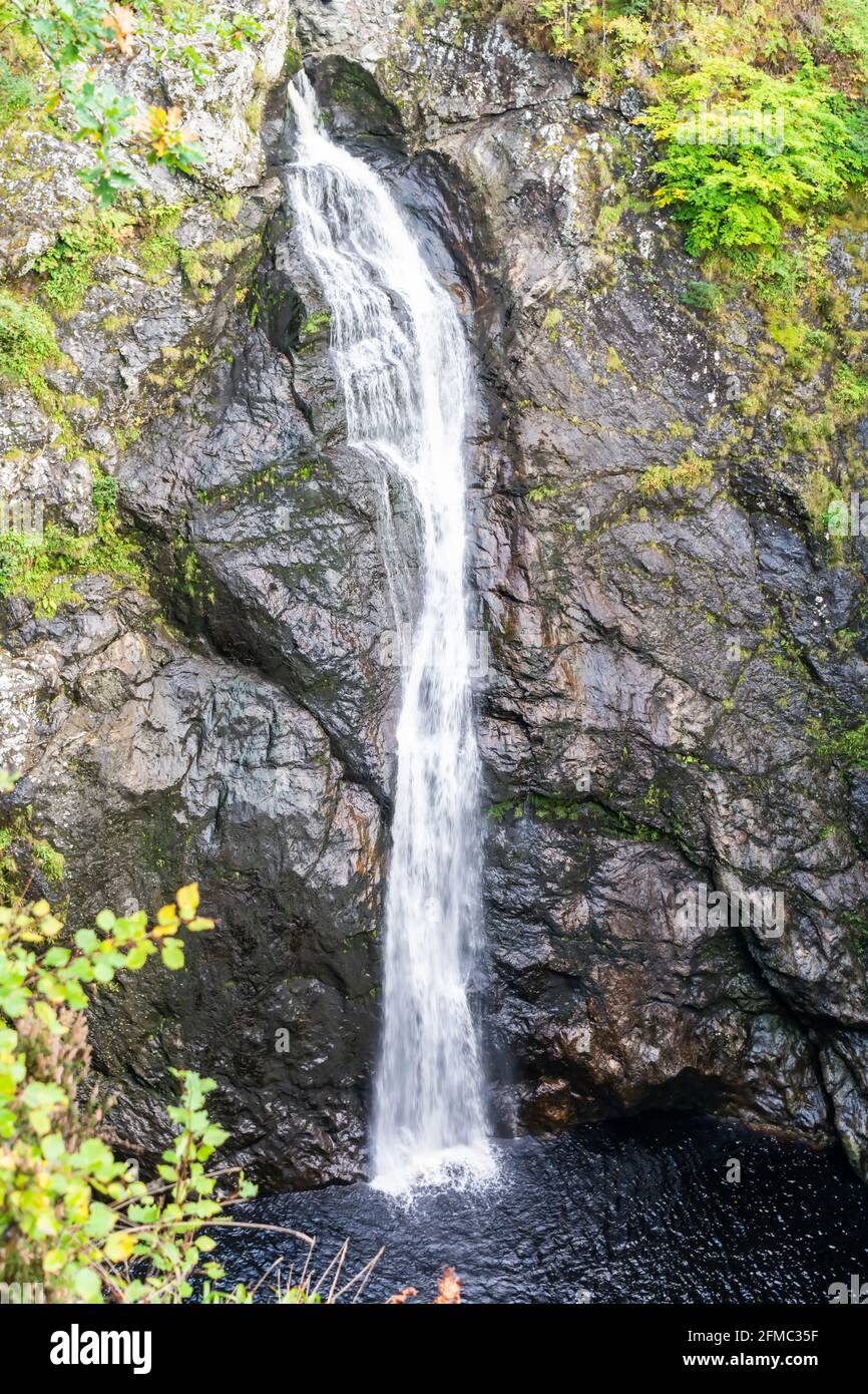 Falls of Foyers waterfalls on the River Foyers in Scotland, United Kingdom. Stock Photo