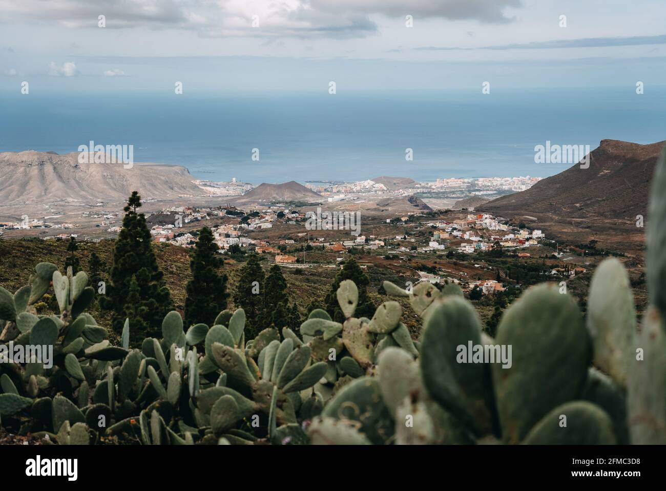 Beautiful View on Tenerife Island, Spanish tourism travel place in Europe Stock Photo