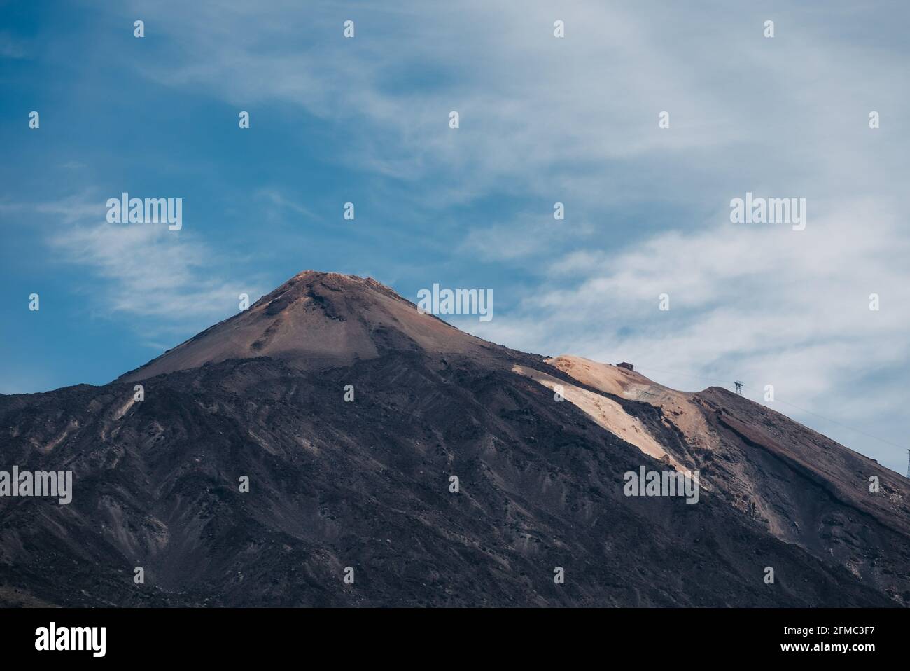 national park at Teide volcano in Tenerife in the beautiful atmosphere Stock Photo