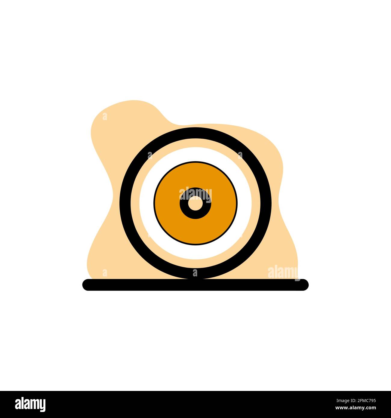 Disk Vector Icon Conceptual Design Illustration eps10 Stock Vector