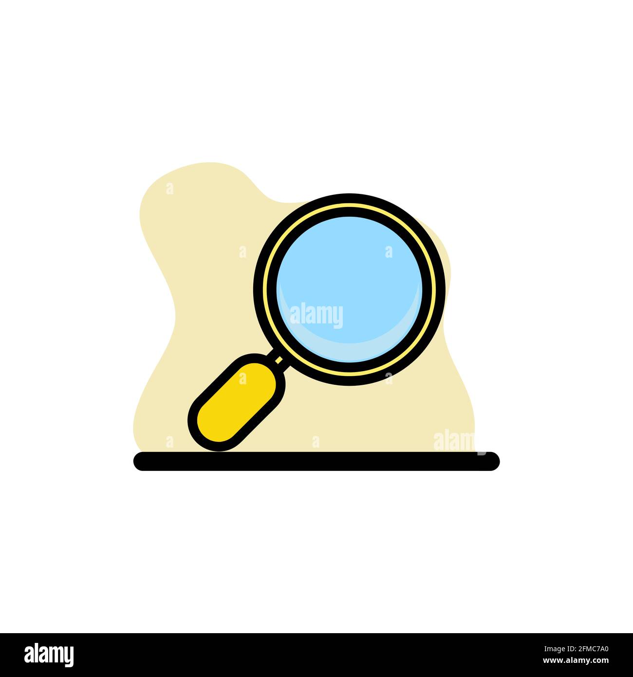 Magnifier Icon Conceptual Vector Design Illustration eps10 Stock Vector