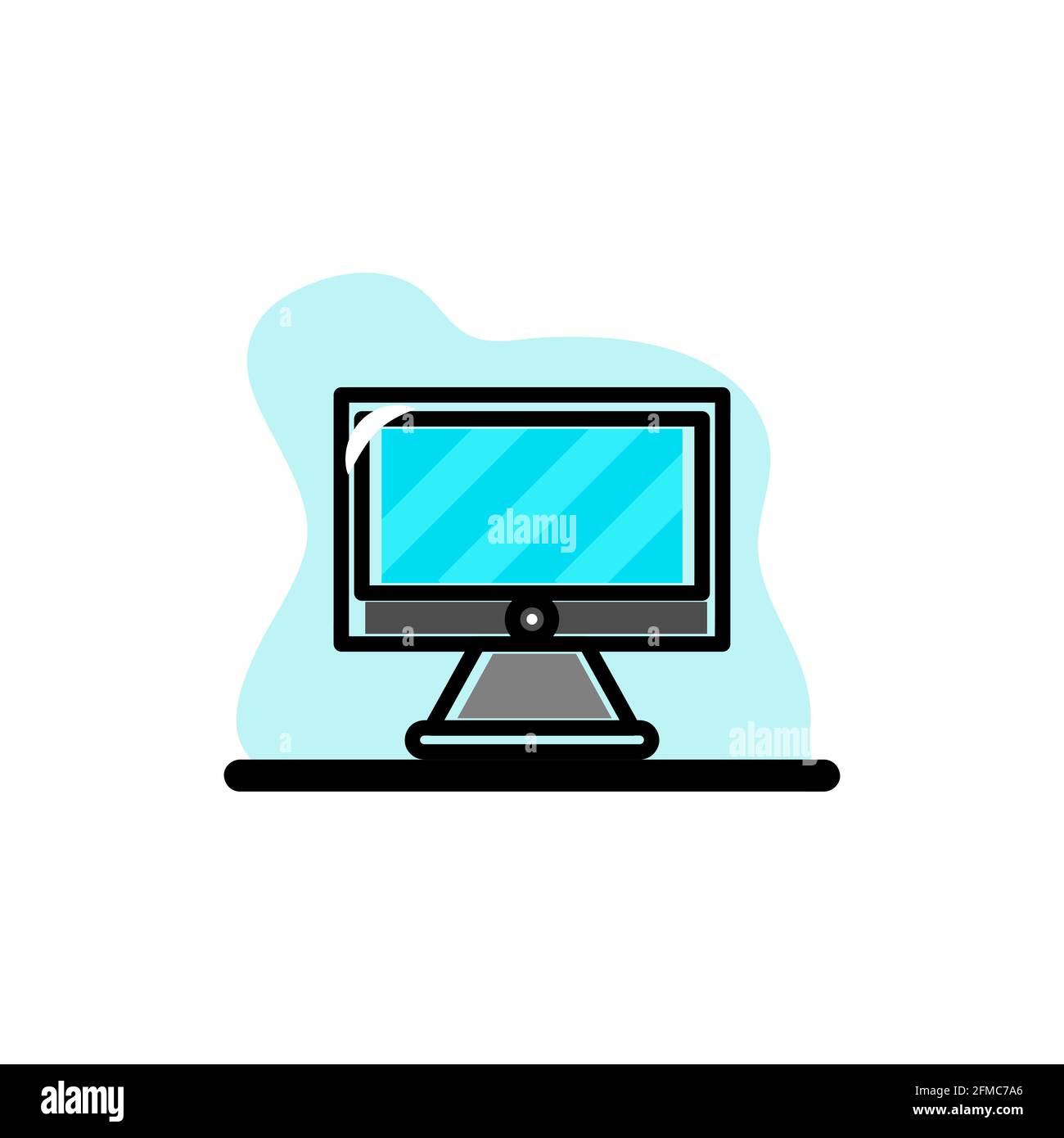 Computer PC Concept Icon Vector Illustratin Design eps10 Stock Vector