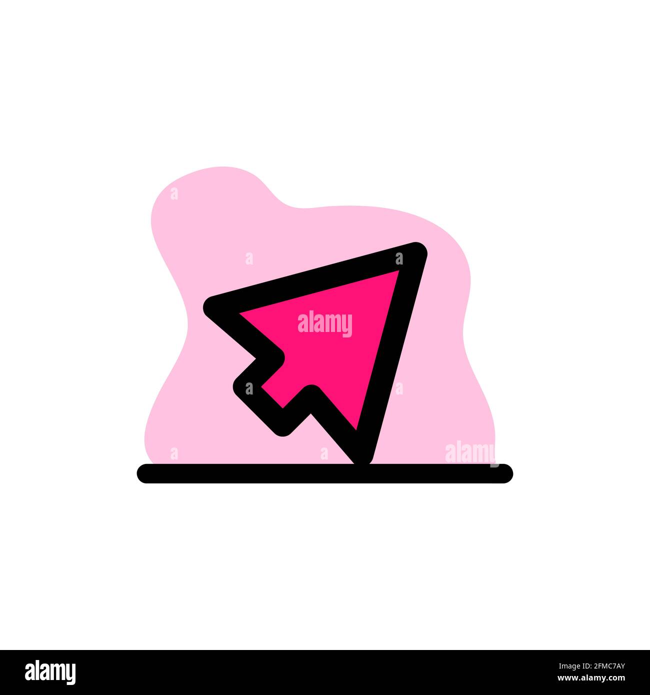 Mouse Icon Vector Concept Illustration Design eps10 Stock Vector