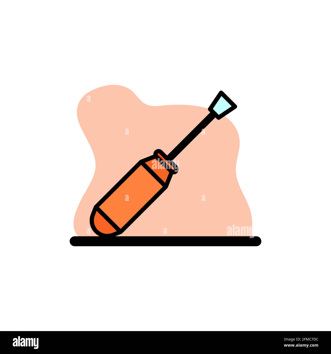 Screwdriver Configure Concept Icon Vector Illustration Design eps10 Stock Vector