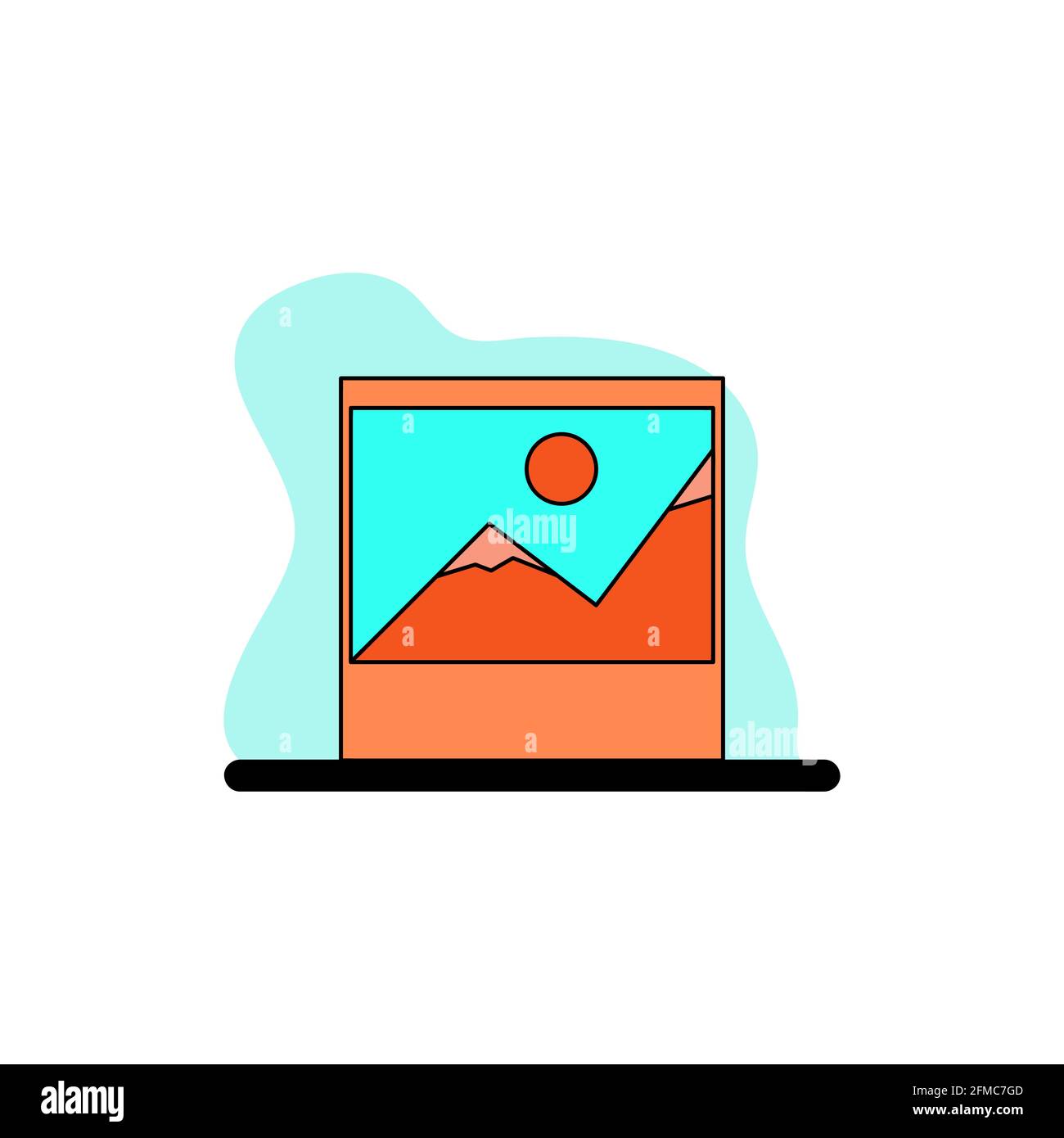 Picture Icon Conceptual Vector Illustration Design eps10 Stock Vector