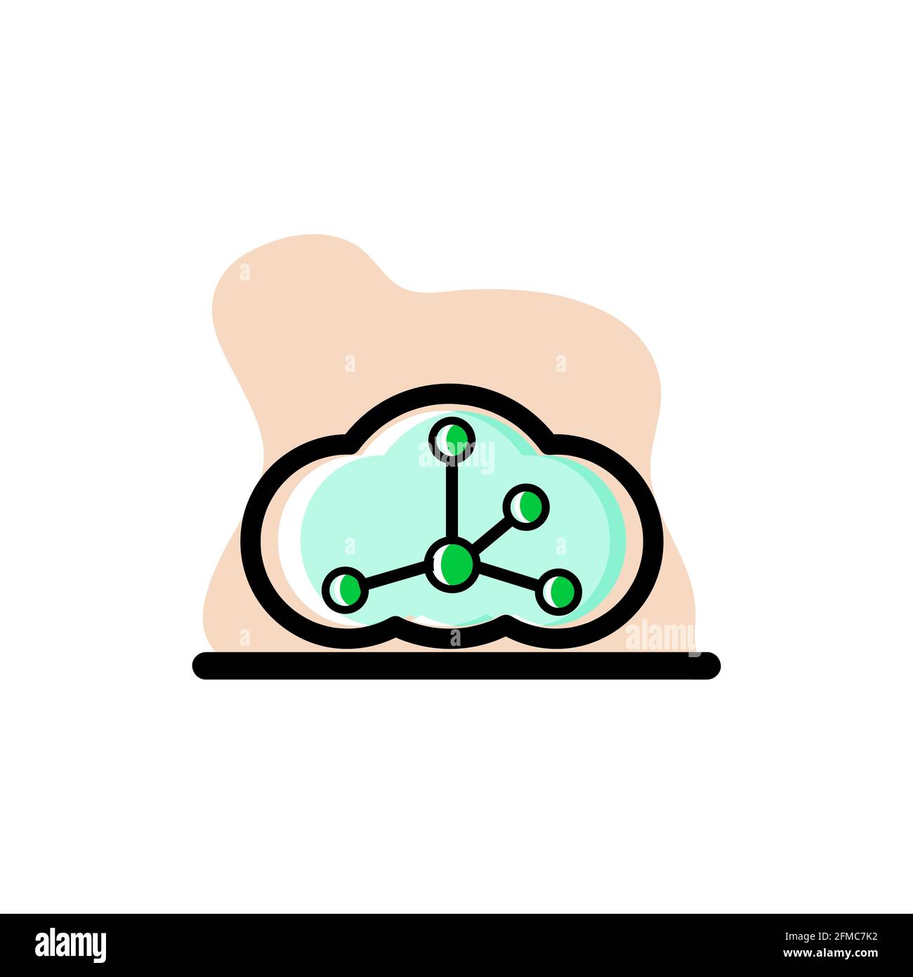 Cloud Storage Icon Vector Illustration Design eps10 Stock Vector