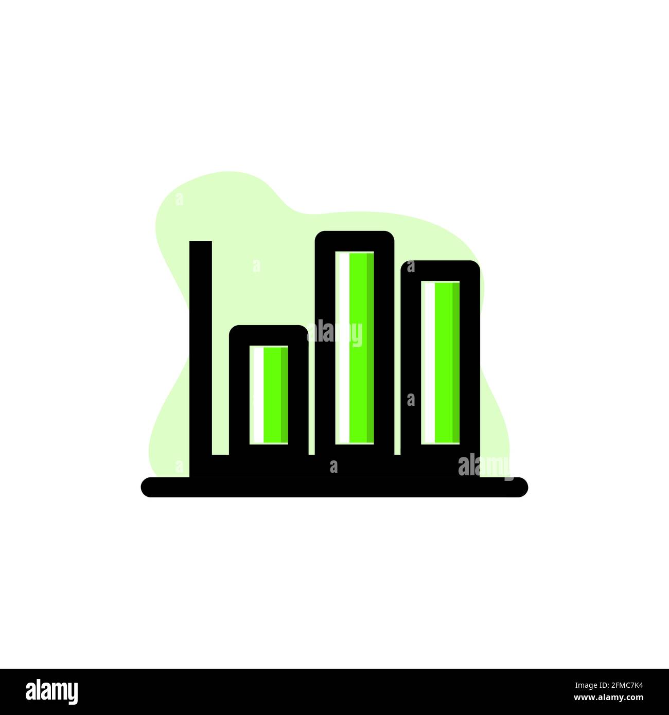 Column Graph Tool Conceptual Vector Illustration Icon Design eps10 Stock Vector