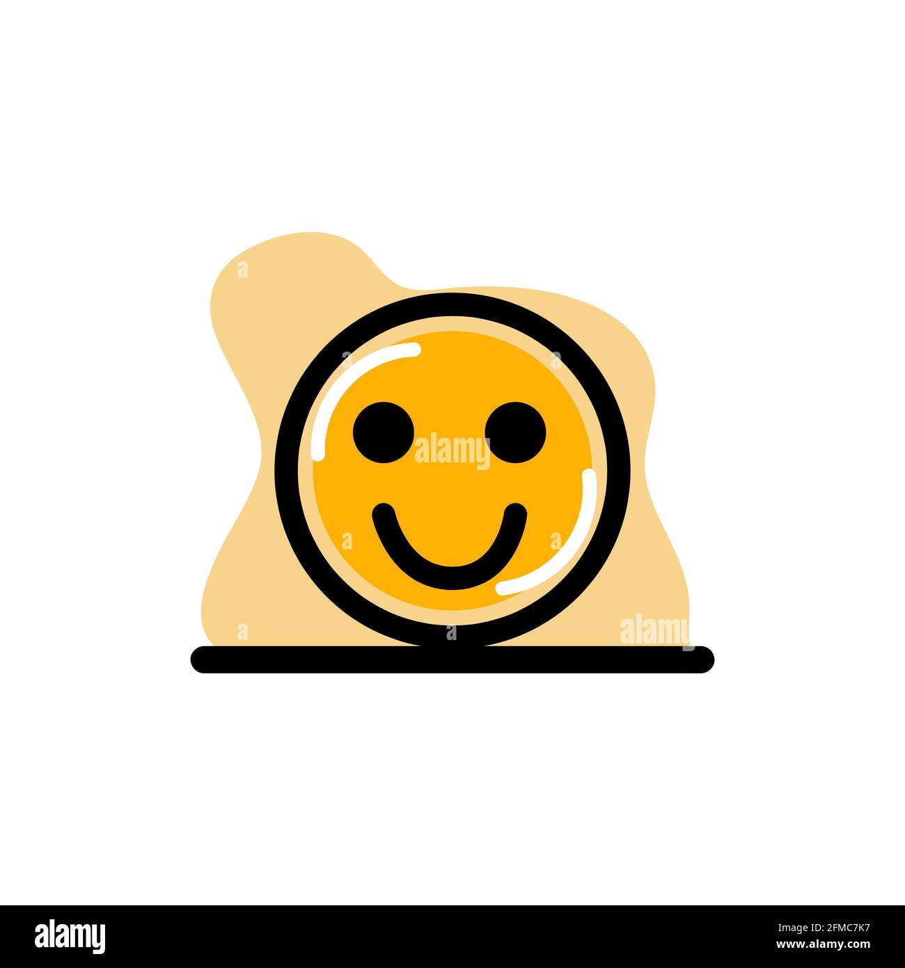 Smile Expression Concept Icon Vector Design Illustration eps10 Stock Vector