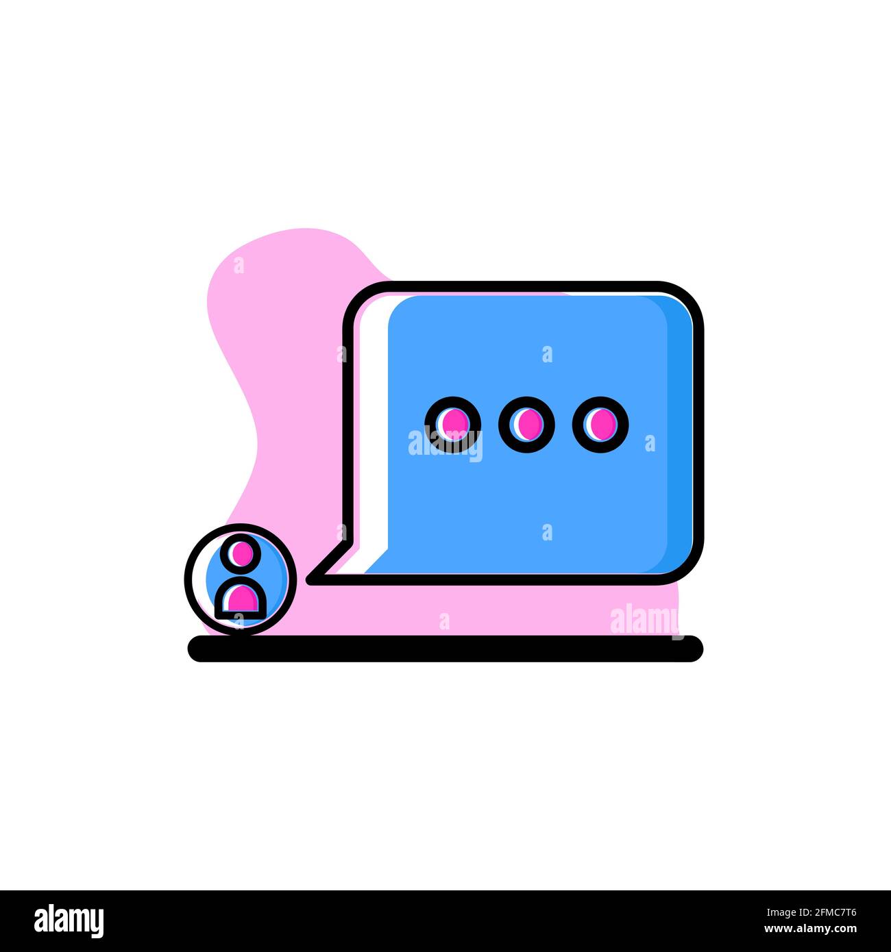 Comment Conceptual Icon Vector Illustration Design eps10 Stock Vector