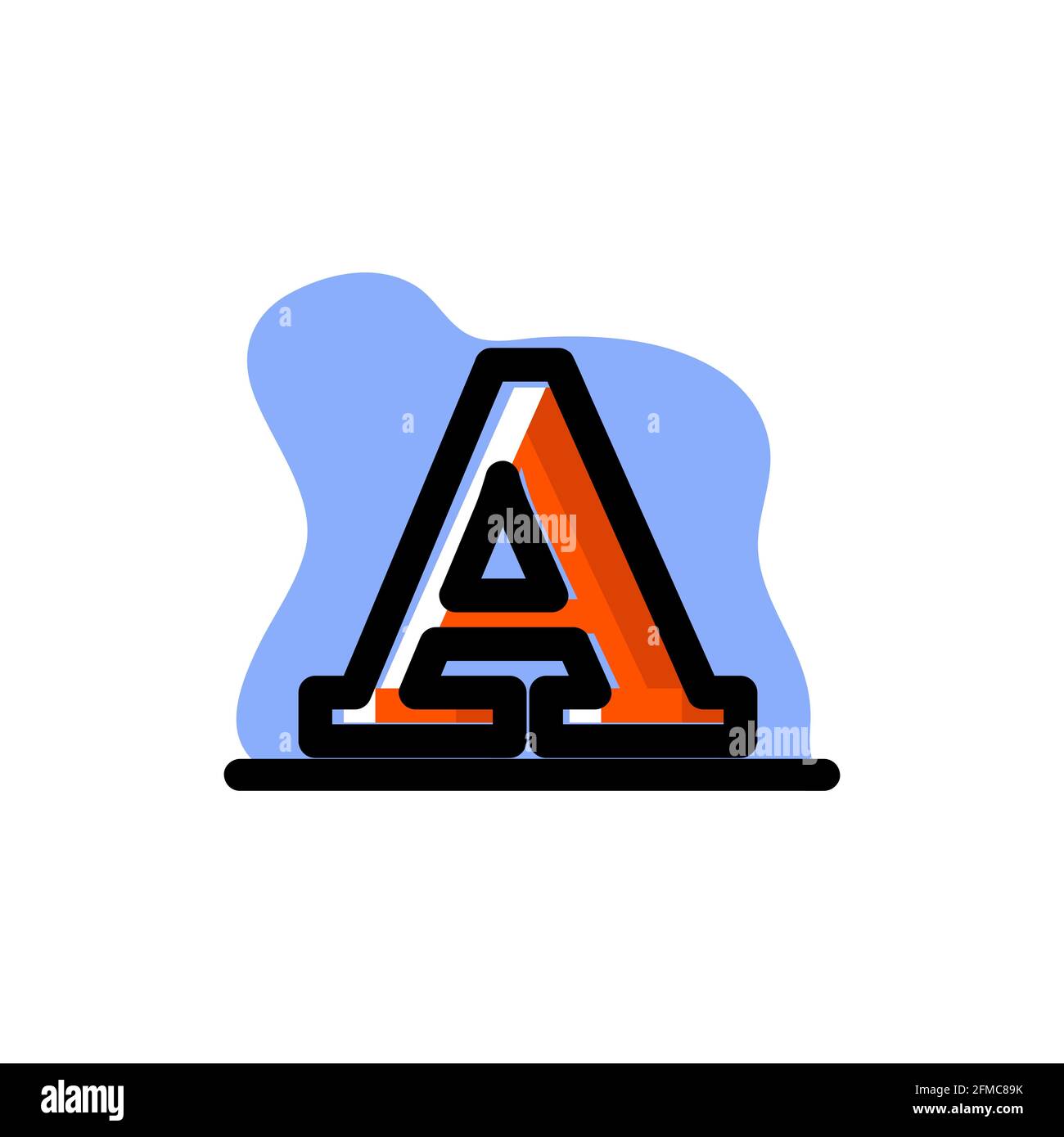 A letter icon Stock Vector Images - Alamy