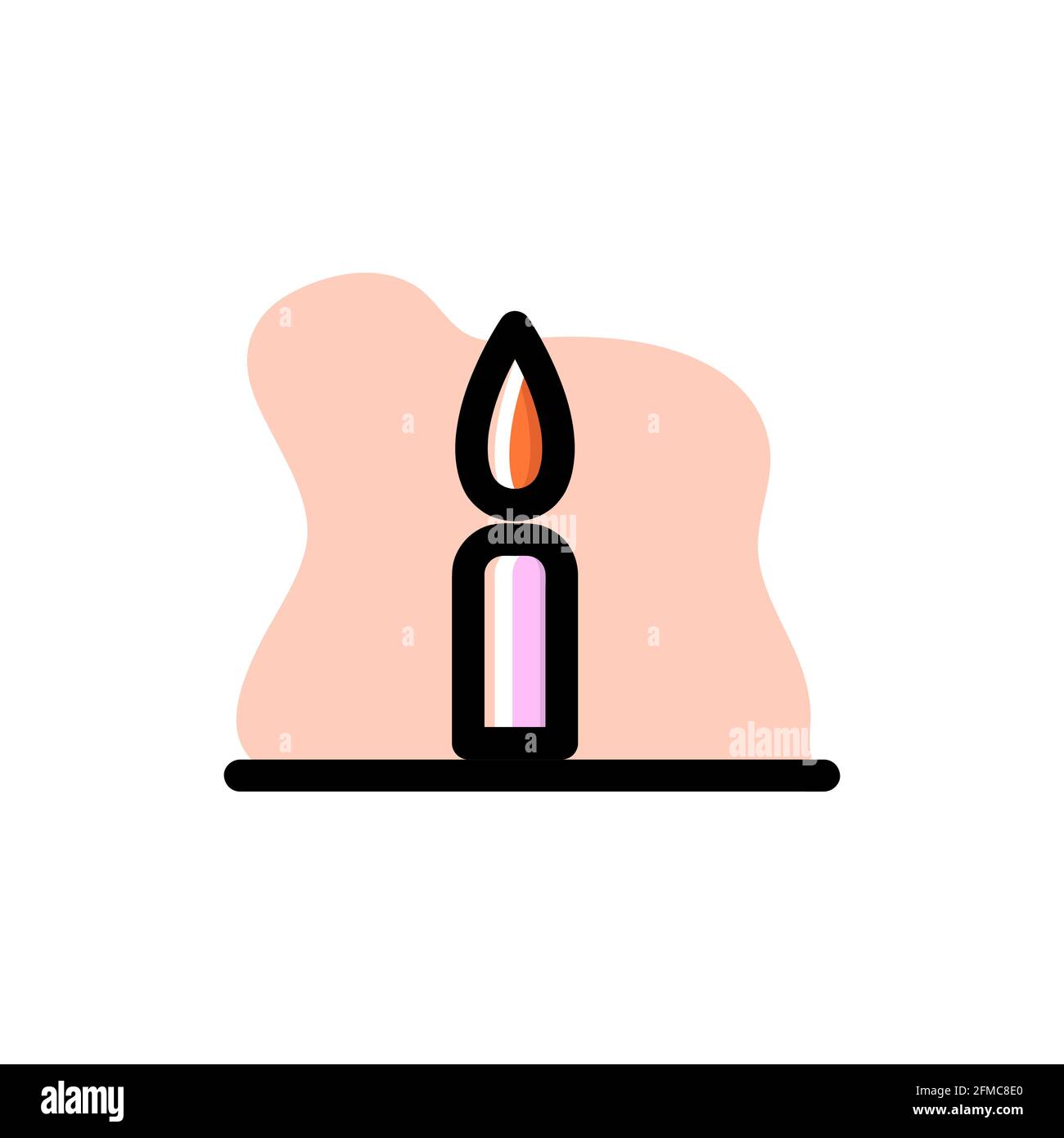 Candle Conceptual Vector Illustration Icon Design eps10 great for any purposes Stock Vector