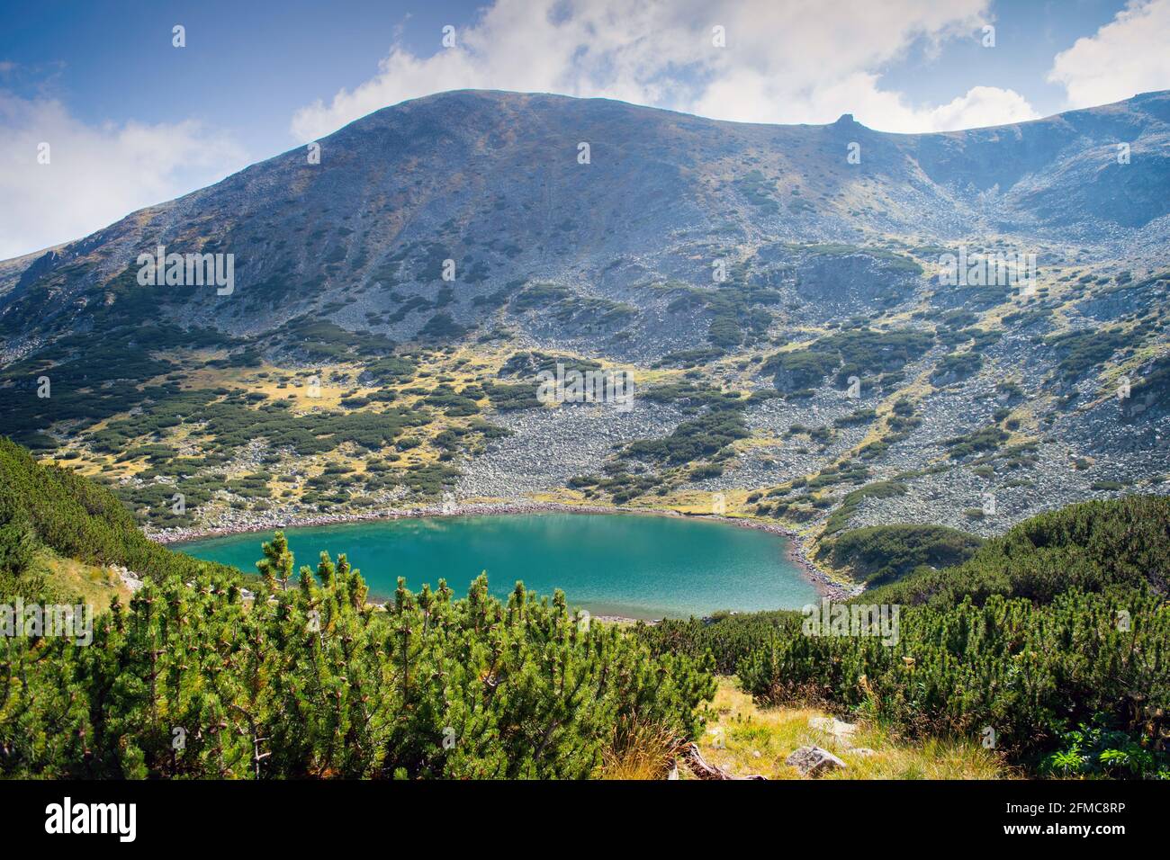 Beautiful landscape at Musala, lakes, Rila, Bulgaria Stock Photo