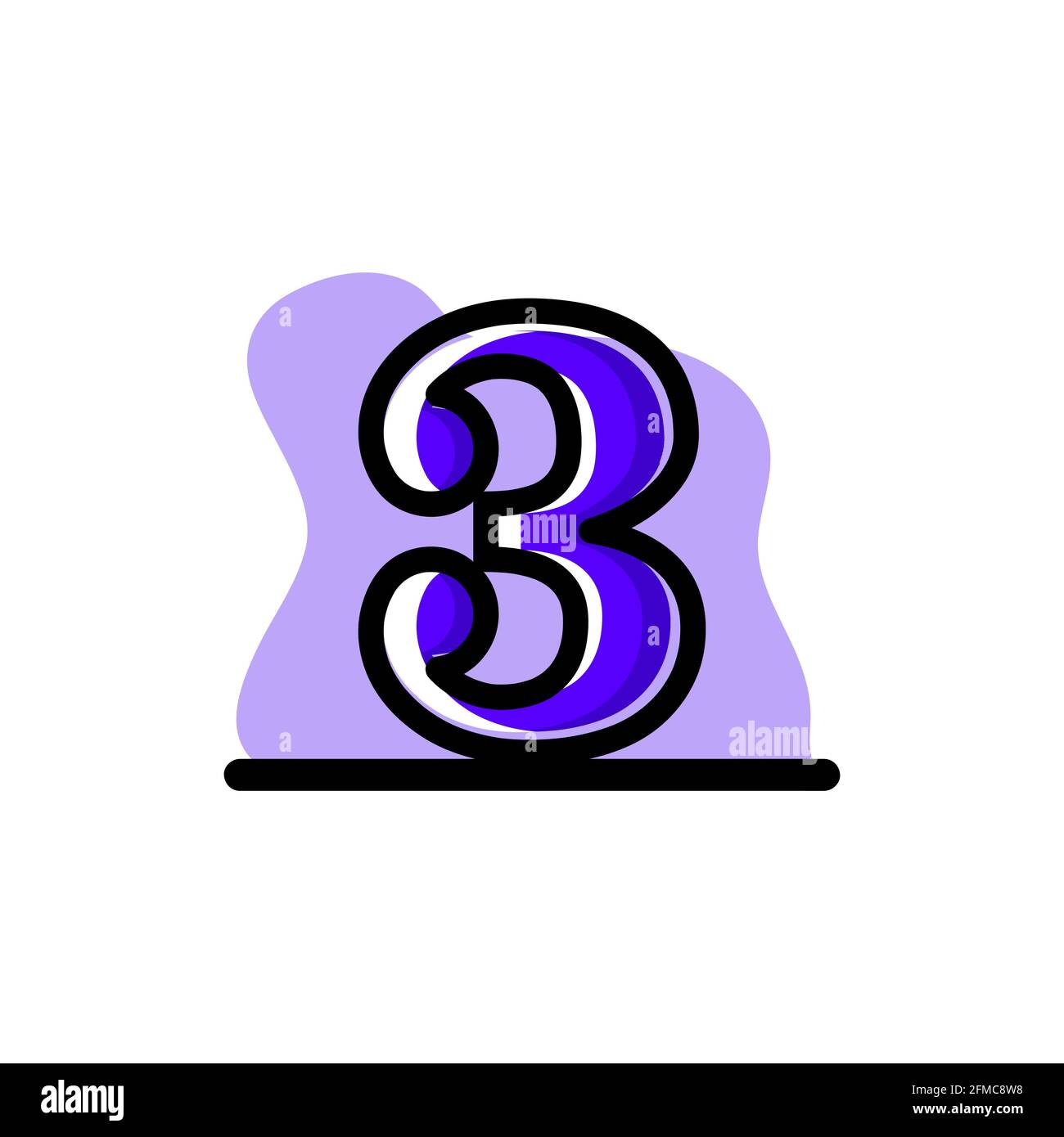 3 8 vector vectors hi-res stock photography and images - Alamy