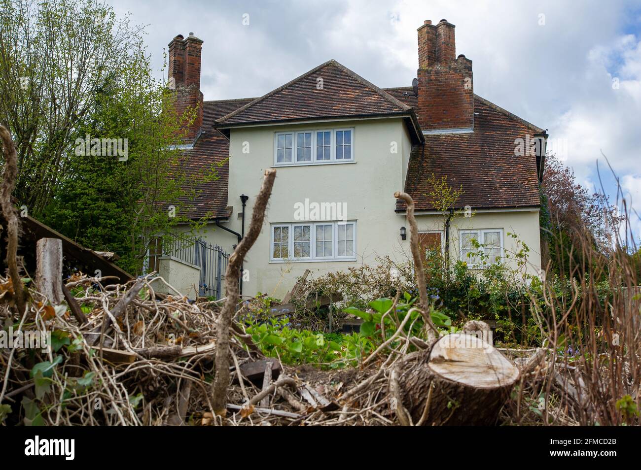 Wendover, Buckinghamshire, UK. 7th May, 2021. HS2 have evicted a number