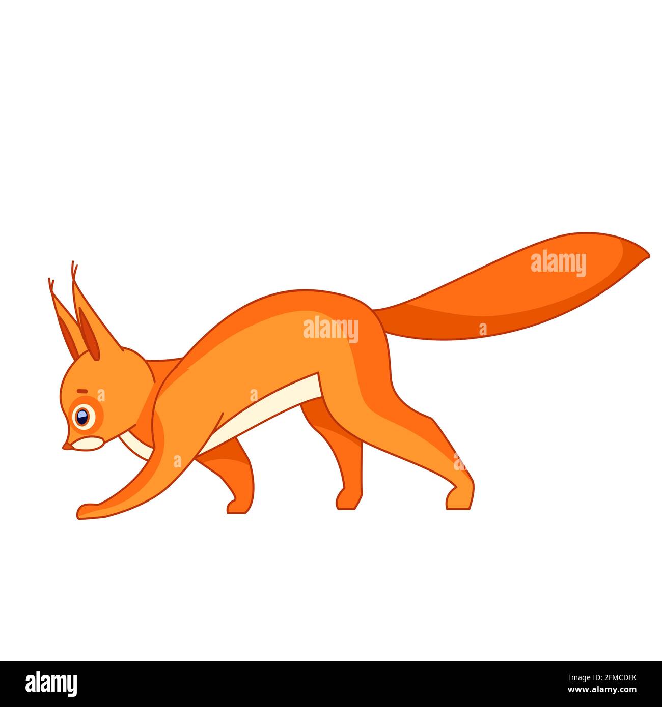 Cute red squirrel walking. Cartoon character of a small mammal animal. A wild forest creature with red, orange fur. Side view. Vector in flat style Stock Vector Image & Art - Alamy Cute red squirrel walking. Cartoon character of a small mammal animal. A wild forest creature with red, orange fur. Side view. Vector in flat style Stock Vector Image & Art - Alamy