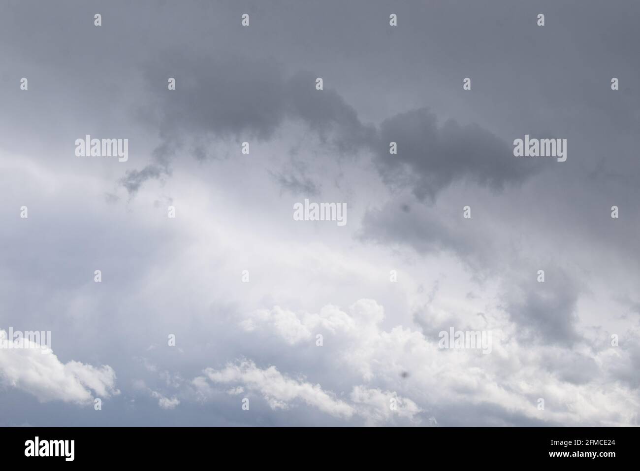 dark storm clouds over the Eifel Stock Photo