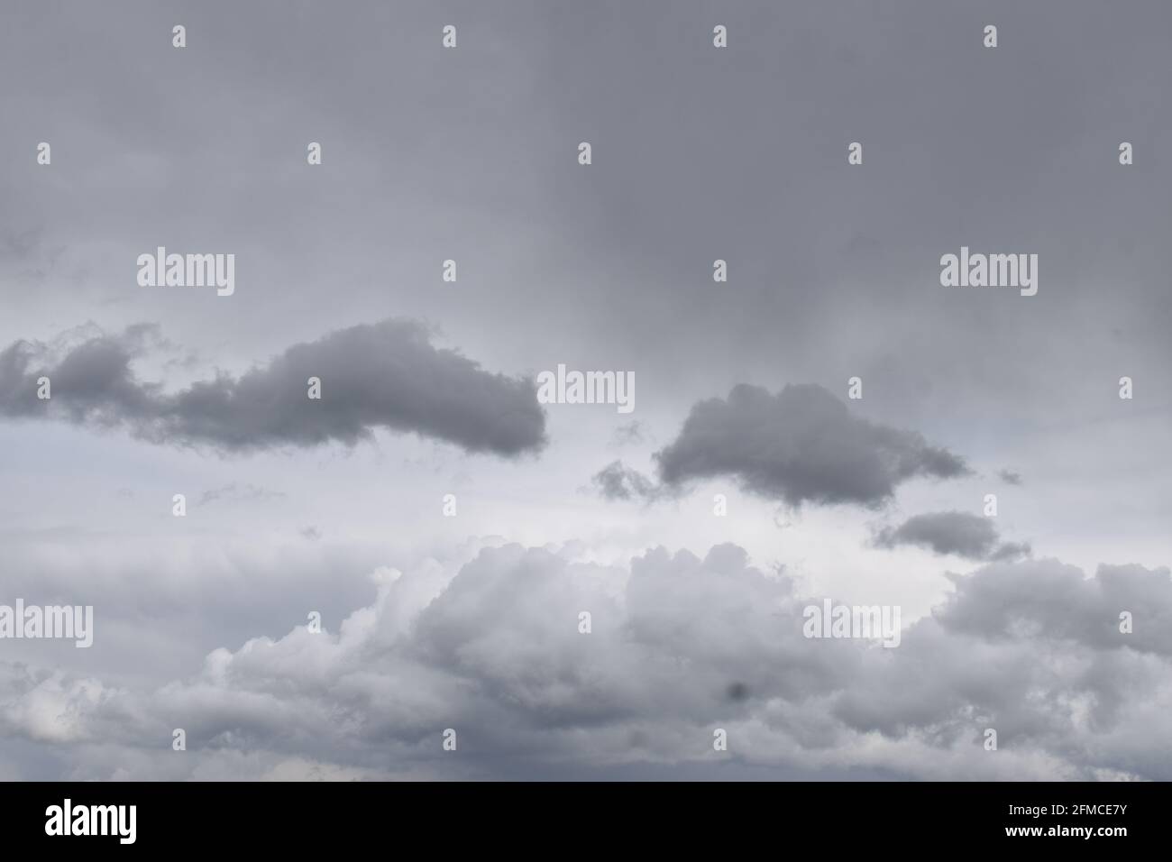 dark storm clouds over the Eifel Stock Photo