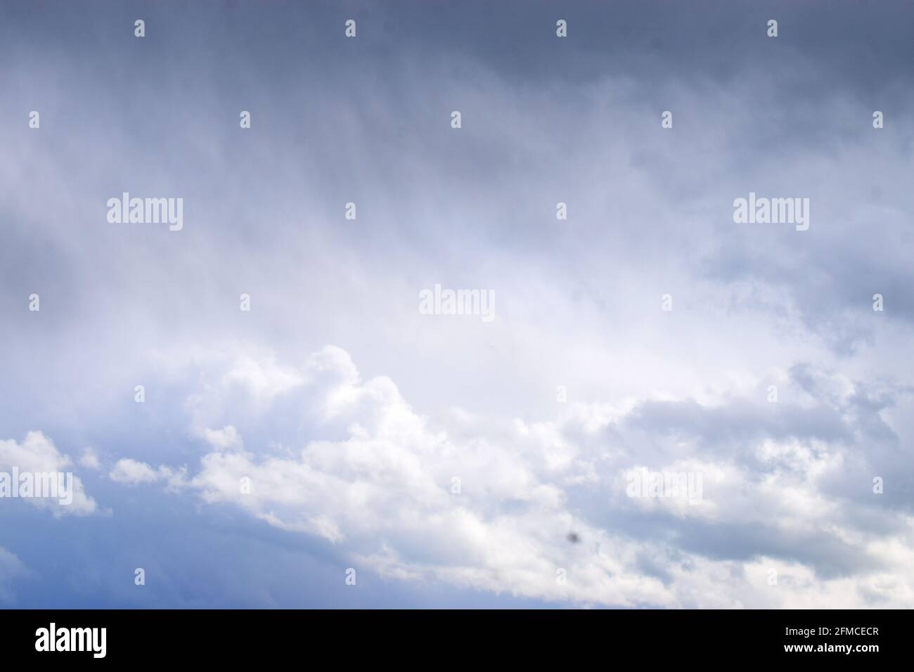 dark storm clouds over the Eifel Stock Photo