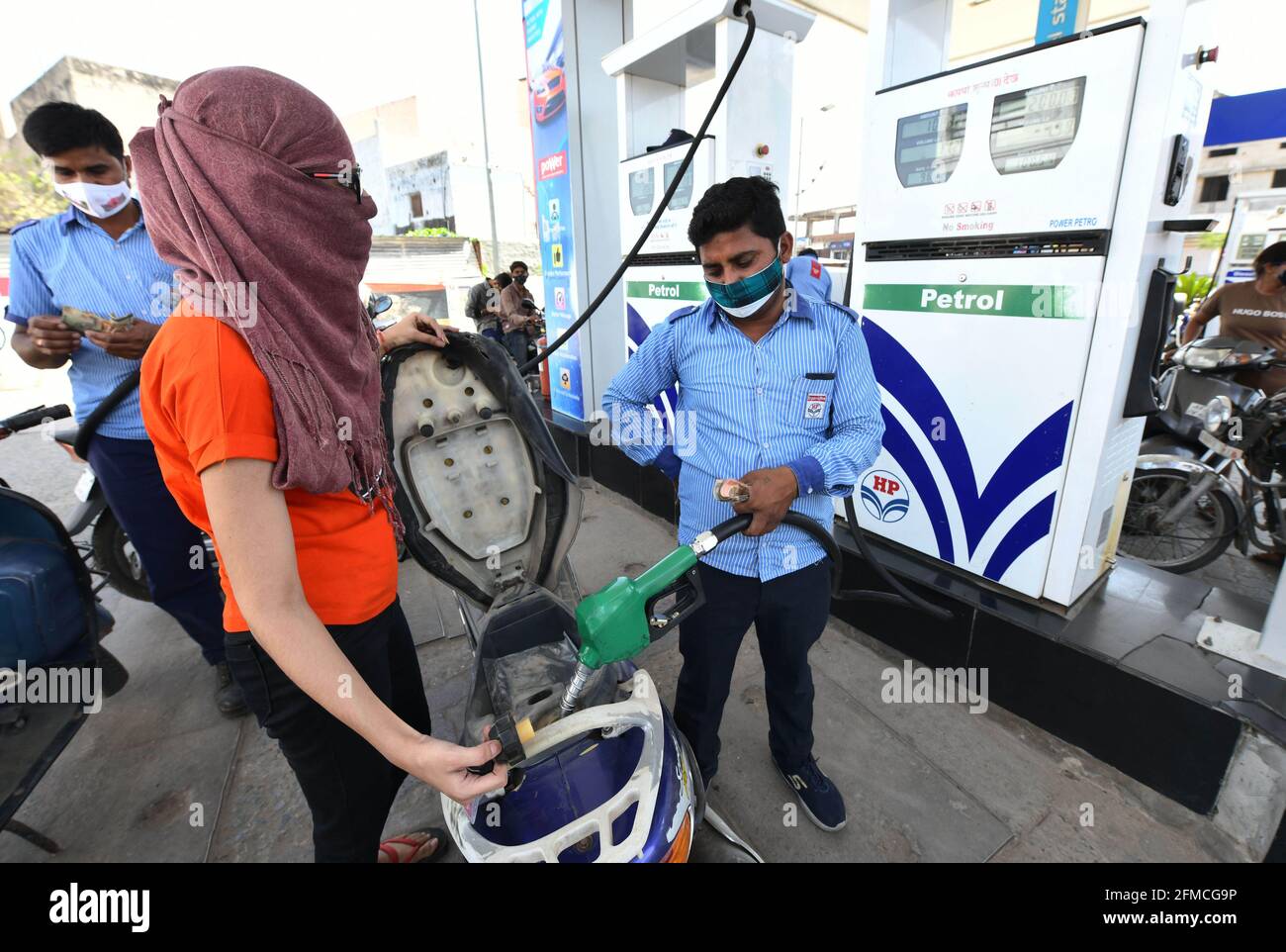 Scooter At A Petrol Station High Resolution Stock Photography and Images -  Alamy