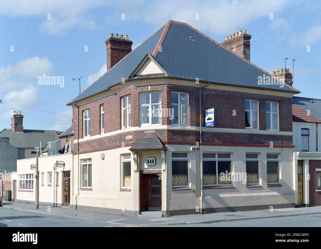 The Cornwall Pub, Grangetown, Cardiff, 1989 Stock Photo