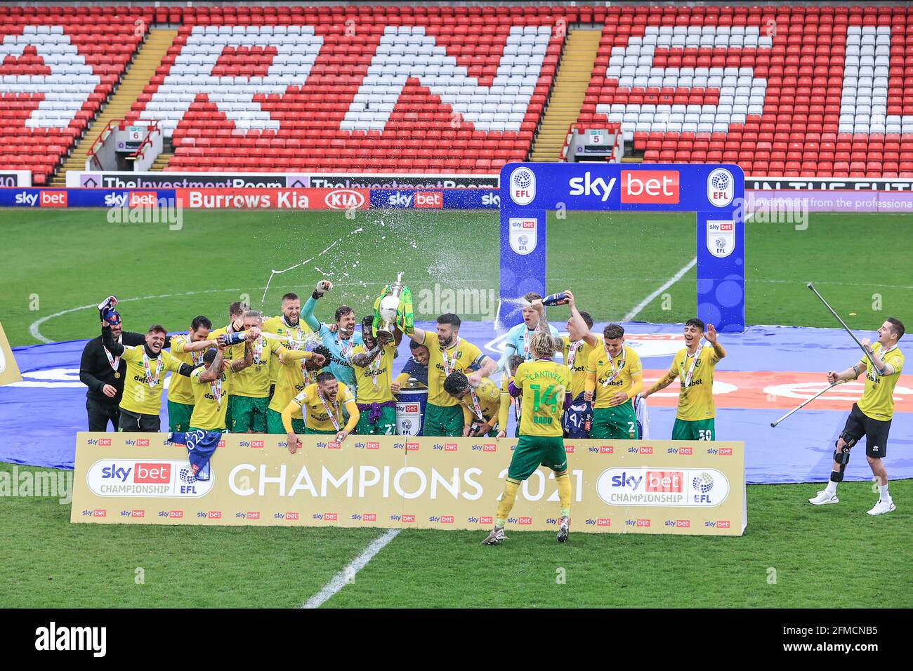 The English Football League Championship Trophy which is now presented to  the winners of the Sky Bet Championship winners Stock Photo - Alamy