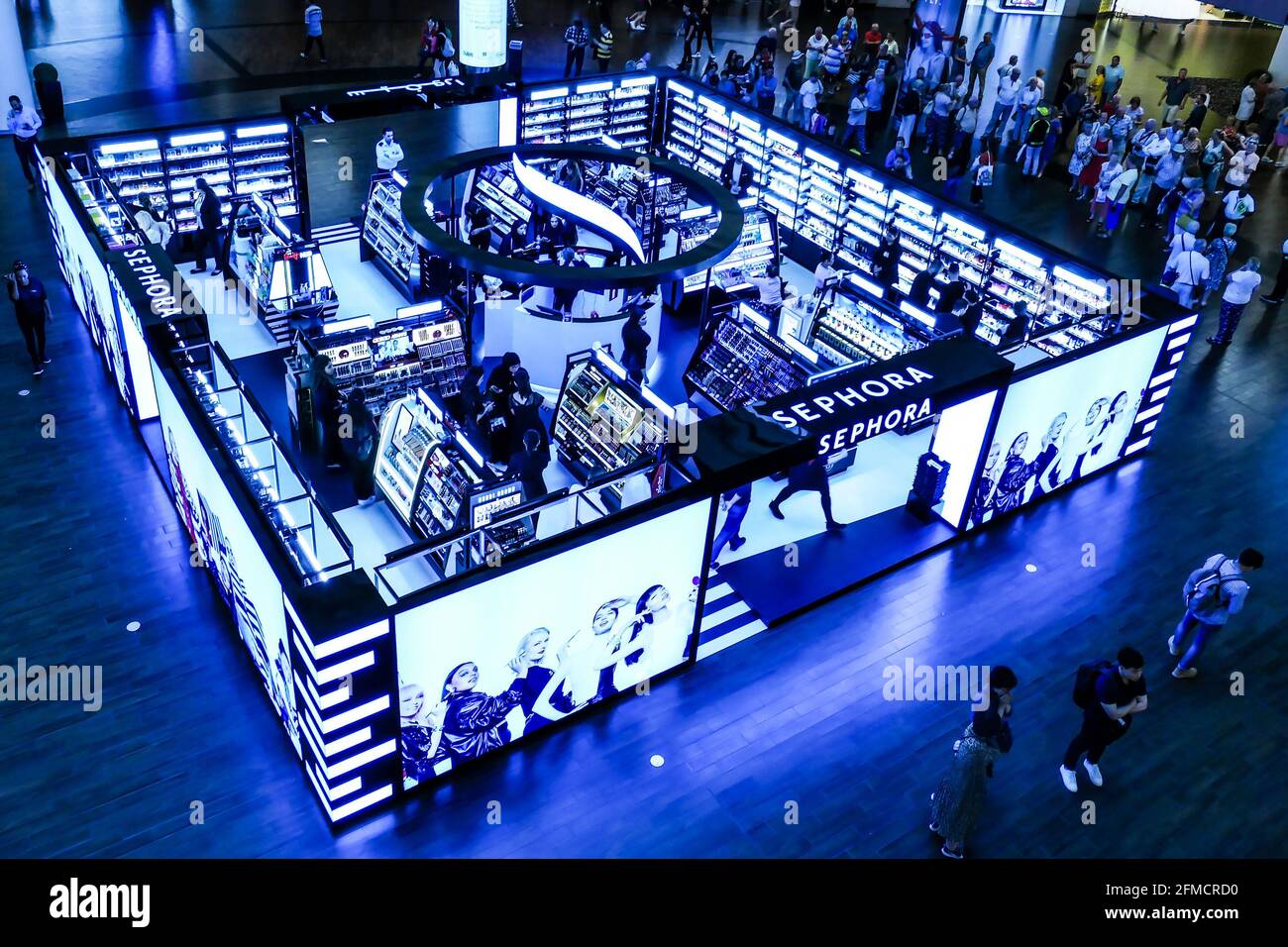 Dubai, United Arab Emirates, April 11, 2019. Sephora is a chain of