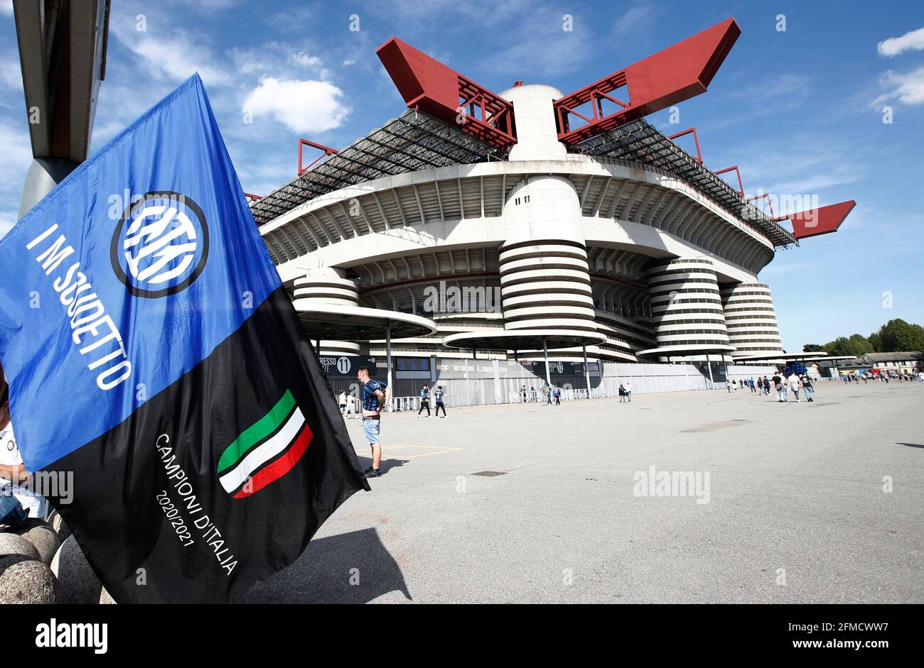 Soccer Football Serie A Inter Milan V Sampdoria San Siro Milan Italy May 8 21 General View Outside The Stadium Before The Match Reuters Alessandro Garofalo Stock Photo Alamy