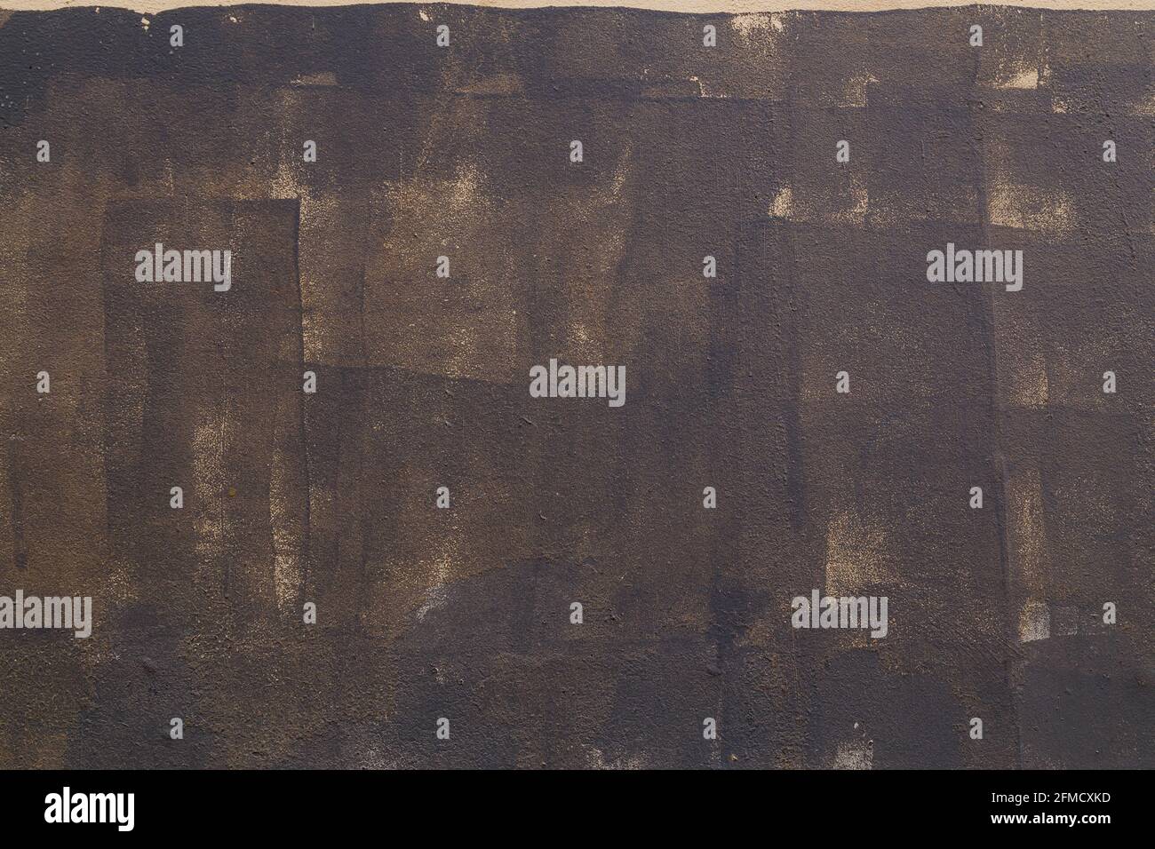 carelessly painted dark grey flat surface - texture and full frame background. Stock Photo