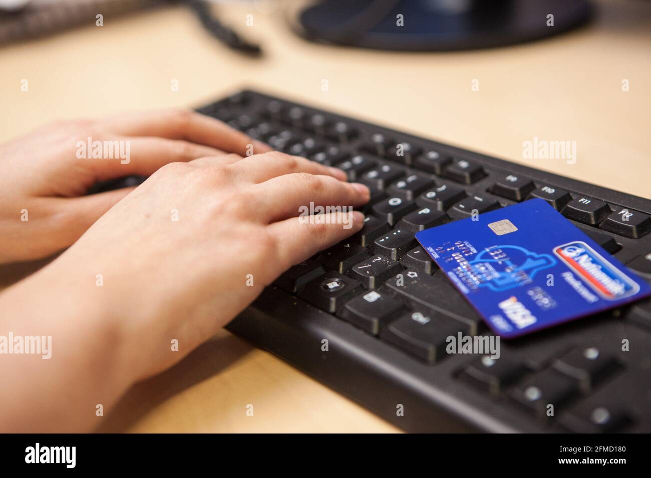 Online credit card purchase Stock Photo Alamy