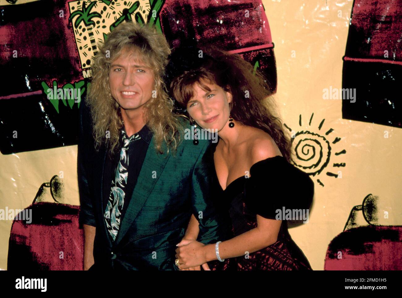 David Coverdale and Tawny Kitaen 1988. Credit:  Scott Weiner / MediaPunch Stock Photo