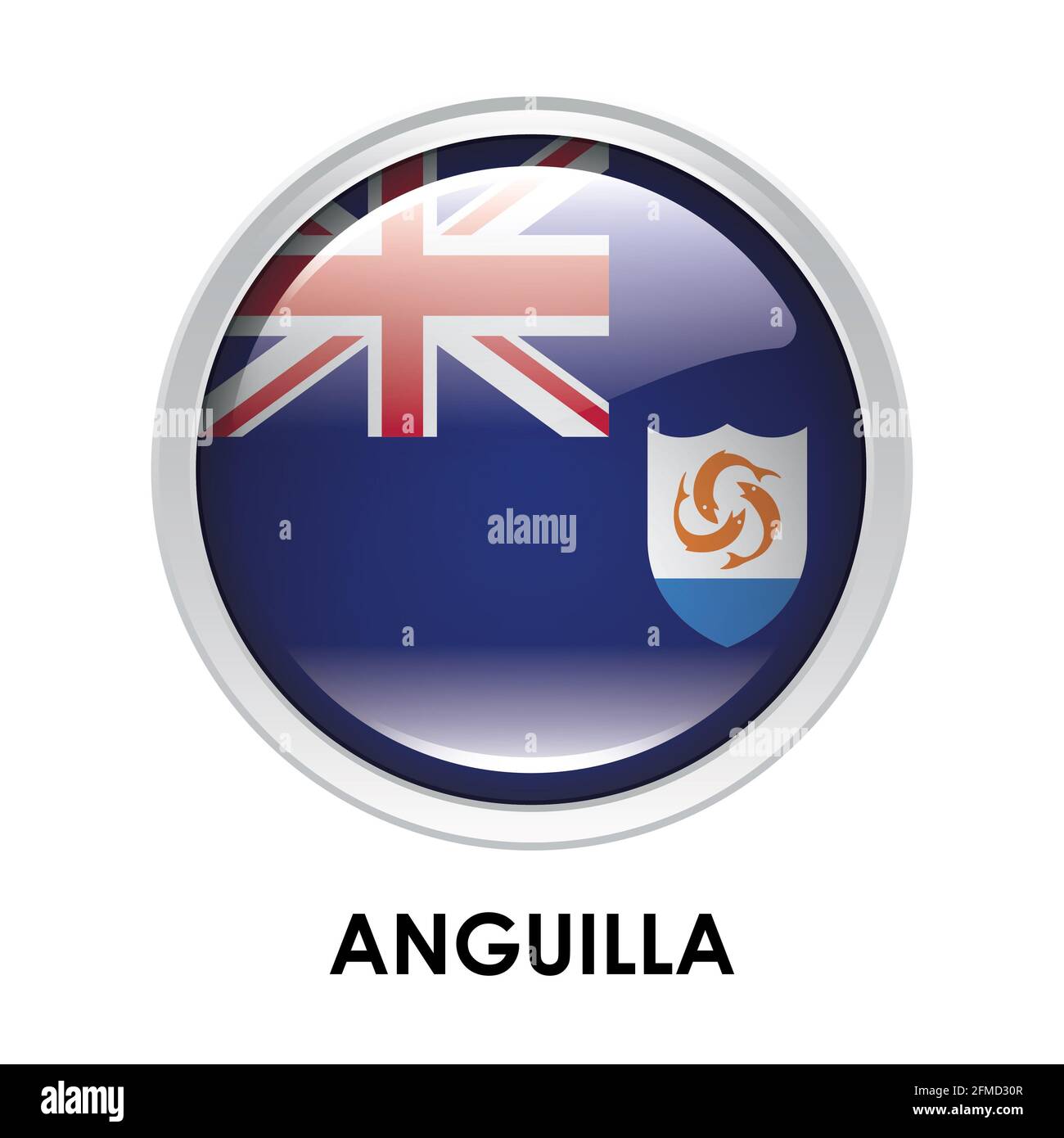 Anguilla Official Flag High Resolution Stock Photography And Images Alamy