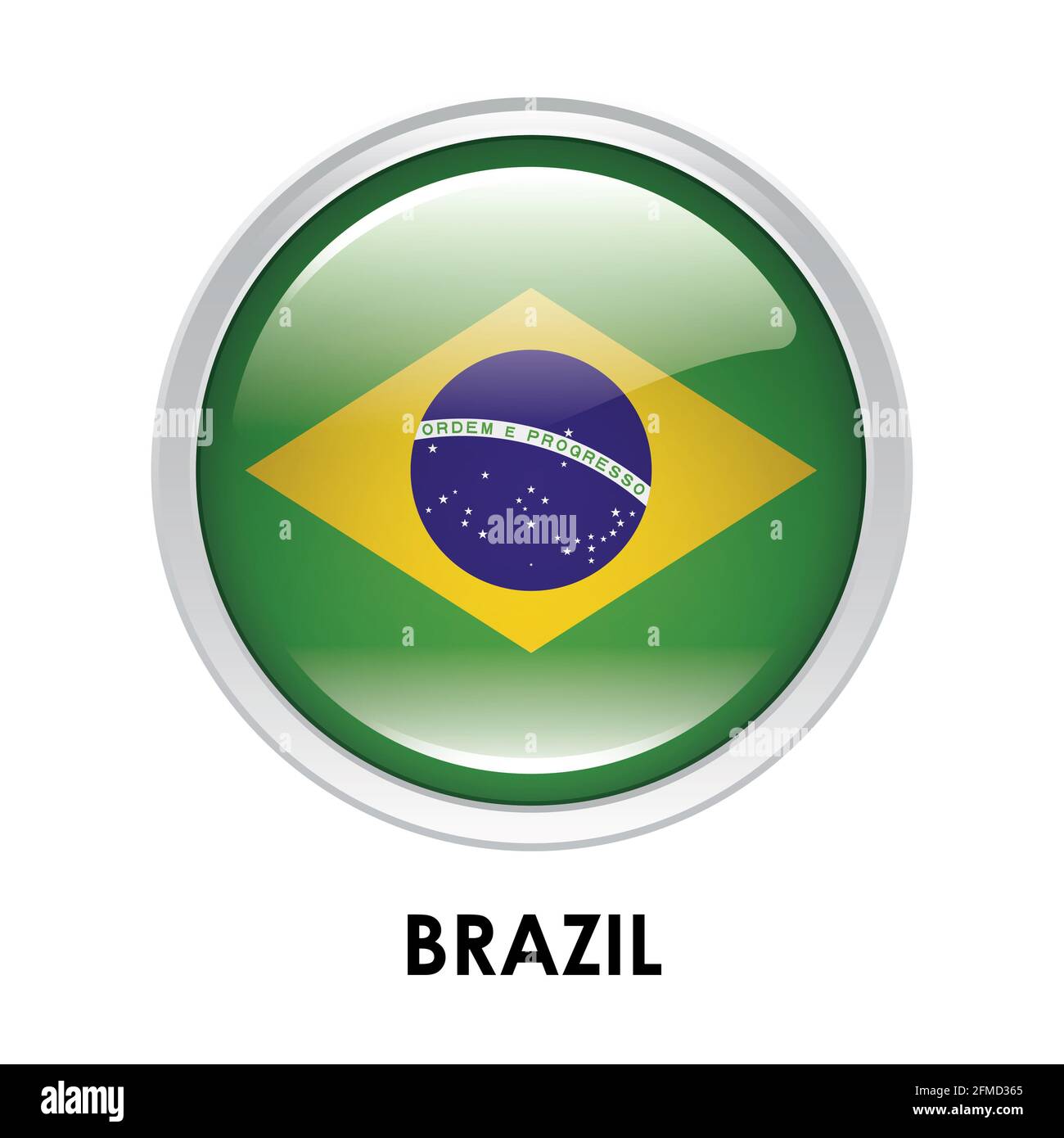 Brazil flag vector hires stock photography and images Alamy