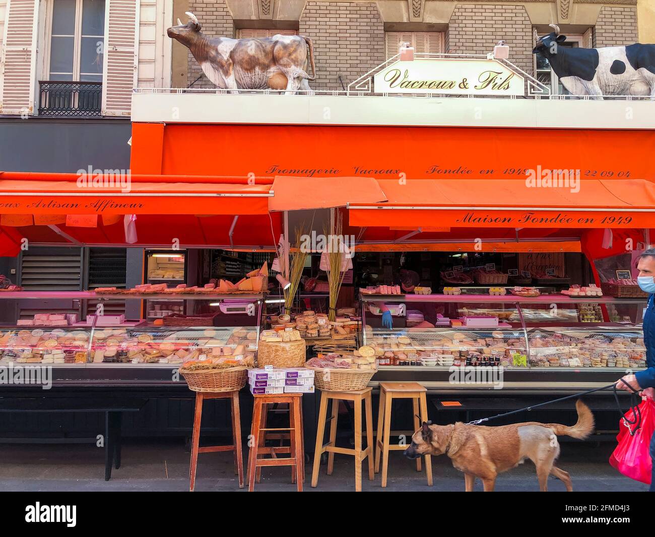 Paris, France, Shopping Street, French Food Stores, Shop Fronts