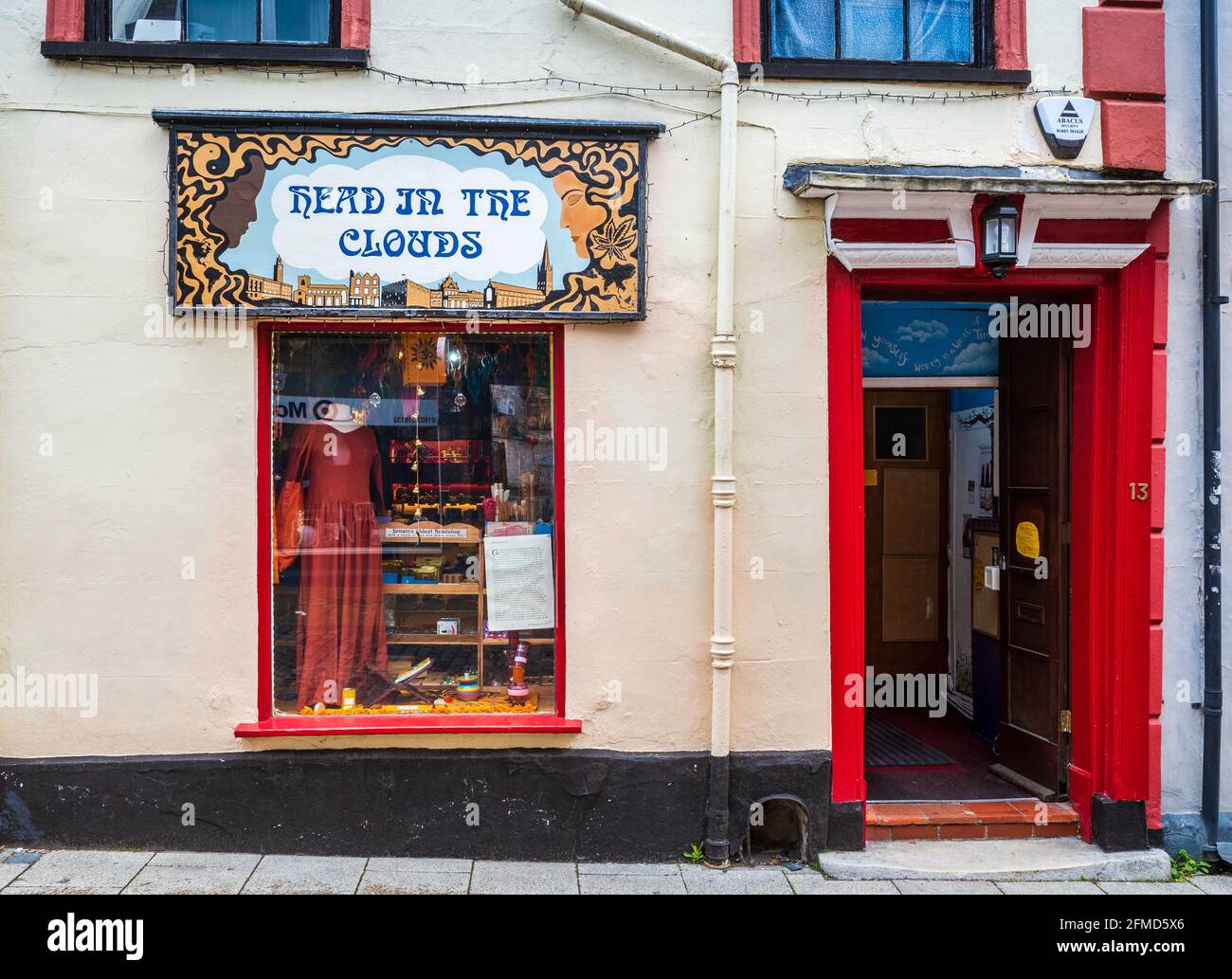 Head in the Clouds HeadShop or Head Shop in Norwich UK, believed to be the oldest surviving headshop in the UK, founded in 1971. Stock Photo