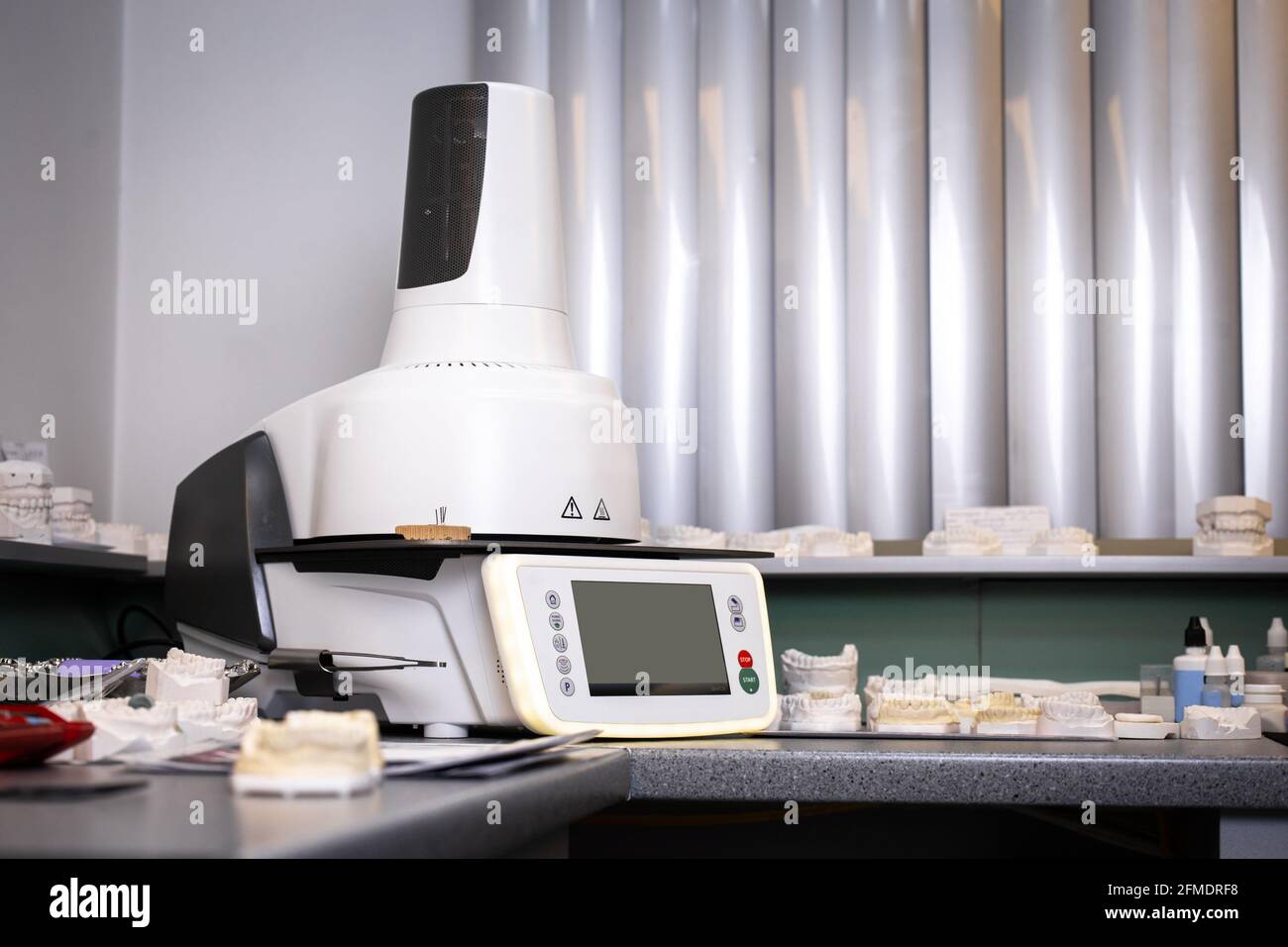 device for making dentures in a dental clinic Stock Photo