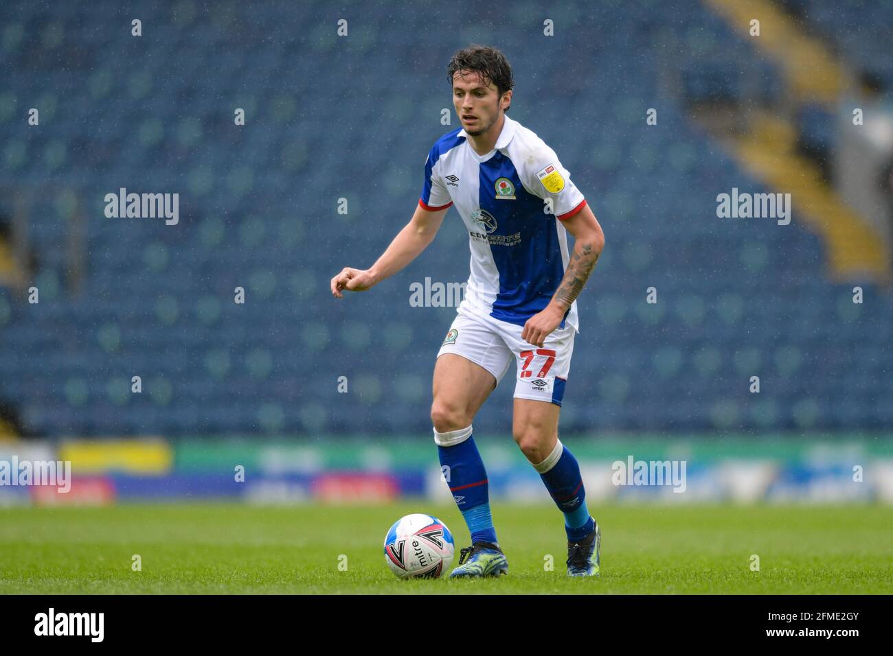 Blackburn Rovers' Lewis Travis competing with Millwall's George News  Photo - Getty Images