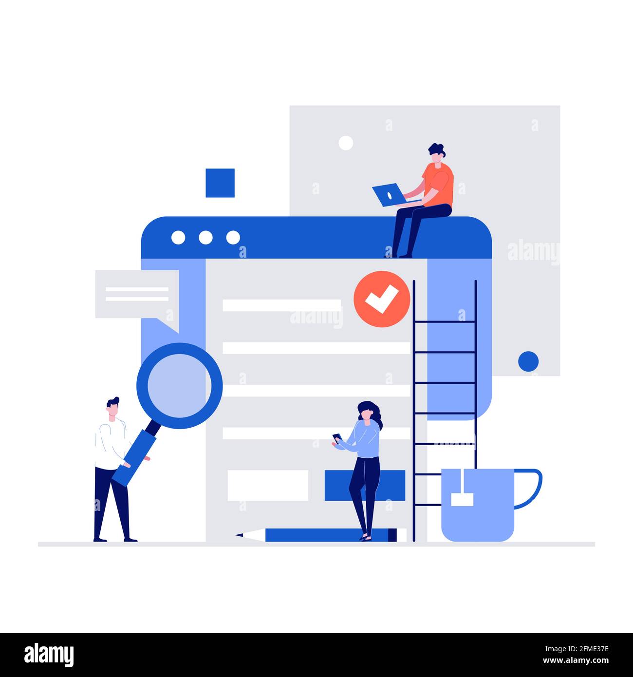 User Agreement vector illustration concept with characters and contract  documents. People reading privacy policy and terms and conditions. Modern  flat Stock Vector Image & Art - Alamy