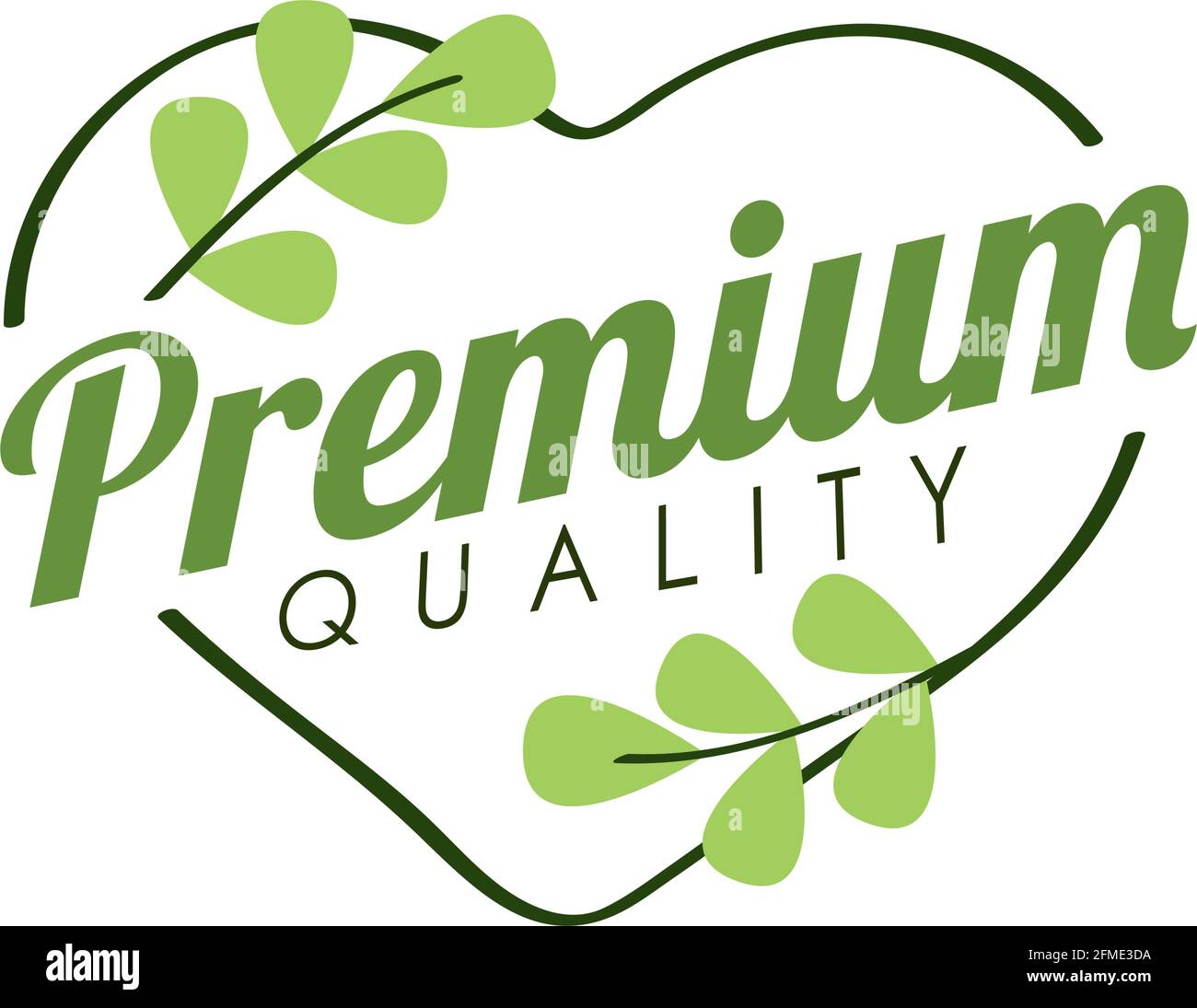 premium quality label product icon Stock Vector